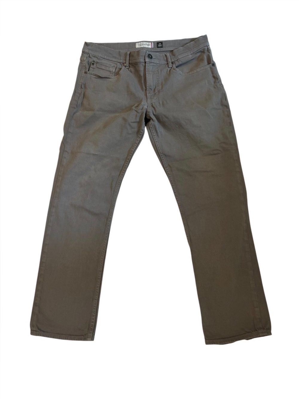 Departwest Mens Seeker Jeans Size 38x32 Grey Stretch Straight Leg Pant